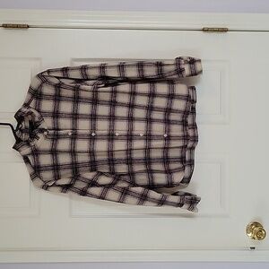 Banana Republic Women's Ruffles Flannel Blouse